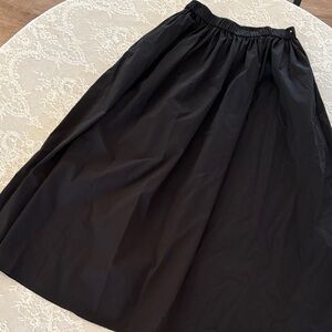 Philosophy A Line Black Tea Length Skirt w POCKETS